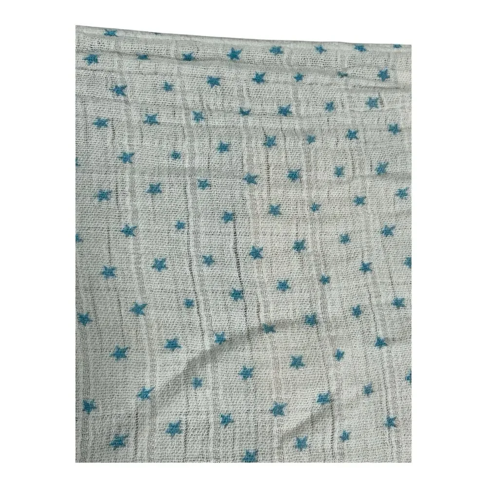 Aden & Anais Tiny Blue Stars Cotton Muslin Swaddle Baby Blanket
